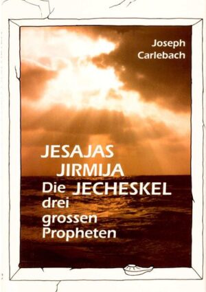 Die drei grossen Propheten von Rabbiner Joseph Carlebach, eine Einführung in bedeutende Persönlichkeiten des Judentums. Joseph Zwi Carlebach (1883 in Lübeck, gestorben am 26. März 1942 im Wald bei Riga) war ein deutscher Rabbiner, Naturwissenschaftler und Schriftsteller. Er wurde im Dezember 1941 mit seiner Familie ins Lager Jungfernhof in der Nähe von Riga (Lettland) deportiert. Nach dessen Auflösung wurden er, seine Frau und drei seiner Töchter ermordet. Im 1992 wurde an der Bar Ilan Universität in Ramat Gan das deutschsprachige akademisch-erzieherische Joseph Carlebach Institut (JCI)gegründete. Es möchte zum deutsch-jüdischen und deutsch-israelischen Verständnis beitragen. Und fördert gemeinsame Seminare und Konferenzen mit deutschsprachigen Universitäten, Instituten und Studierendengruppen. Weitere Ziele sind die (Wieder)Veröffentlichung der Schriften Joseph Carlebachs sowie die Pflege des Andenkens an die Familie Carlebach, an die jüdischen Gemeinden und an die in der Schoah Umgekommenen. Das vom JCI aufgebaute Archiv umfasst Sammlungen zu Joseph Carlebach, zum Leipziger Rabbiner Ephraim Carlebach zum jüdischen Leben in Schleswig-Holstein sowie Einzeldokumente. Die alle zwei bis drei Jahre erscheinenden Schriftenbände zur Joseph Carlebach-Konferenz werden von der JCI mit herausgegeben.