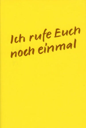 Ich rufe Euch' (Band 1) und 'Ich rufe Euch noch einmal' (Band 2) sind Andachtsbücher mit Leitsprüchen für jeden Tag. Der überkonfessionelle Inhalt, ganz auf der Grundlage der Bibel stehend, gibt uns eine Lebenshilfe wie wir die täglichen Mühsale und Schwierigkeiten mit der Hilfe Gottes bewältigen können. Wir empfangen in diesen Texten die von Jesus Christus versprochene Hilfe und Führung. (Siehe Parakletverse im Johannes Evangelium Kap. 14,15,16). Diese Eingebungen erhielten 2 englische Frauen, die ungenannt bleiben wollten, in ihren täglichen Gebetsstunden.