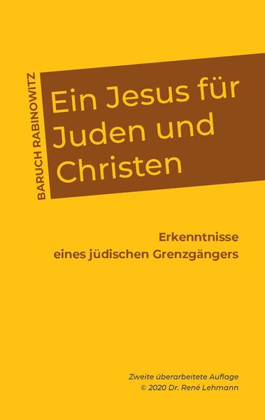 Das vorliegende Buch “Ein Jesus für Juden und Christen” fasziniert, atmet persönliche Betroffenheit, die in inneren Auseinandersetzungen mit den Fragen des jüdischen und christlichen Glaubens gründen. Aus der ganzen Breite seiner jüdisch-biblischen einschliesslich der christlichen Welt heraus setzt sich der studierte Rabbiner mit seinem Jesus auseinander. Mit seinem Buch versucht Baruch Rabinowitz-als jüdischer Theologe-den fast unmöglichen Schritt, sich auf die Seite von Jesus (Rabbi Jeschua aus Nazareth) zu stellen und dessen Lehren verteidigen. Von dessen Lehren erhofft er sich, dass dadurch jahrtausendealte, tiefe Wunden, geheilt werden könnten: Das Judentum würde den grössten und berühmtesten Rabbiner der Geschichte zurückgewinnen und seine Lehre würde helfen, das Judentum zu beleben. Die Christen wiederum könnten noch einmal neu dem Juden Jesus begegnen, als untrennbaren Teil seines Volkes, des Judentums und seines Landes. Möge uns eine echte Verständigung und Versöhnung gelingen!