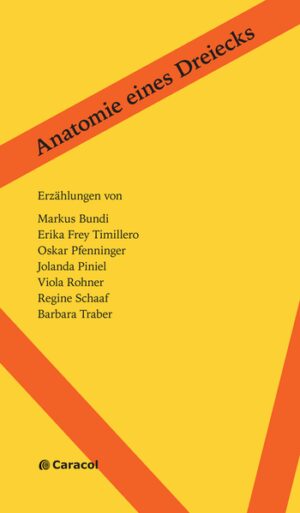 Dieser Erzählband vereint Prosa von sieben Autorinnen und Autoren. Es wurde bewusst kein Thema vorgegeben, sodass die Schreibenden mit einem breiten Spektrum an Geschichten aufwarten. Erika Frey Timillero beleuchtet in der titelgebenden Erzählung Anatomie eines Dreiecks die Gefühlskonflikte von Tom, Pilar und Iris, die in einer Dreiecksbeziehung gefangen sind. In Markus Bundis Geschichte Die Fee vom Bodensee eröffnet Annegret nach einem Urlaub in Bulgarien die Wohlfühloase «The Rufa», in der sie und ihre Knabberfische Körper und Seele heilen, doch eines Tages verschwindet die Fee spurlos. Jolanda Piniel präsentiert fünf Geschichten, teils skurril, teils philosophisch. Regine Schaaf durchwandert in ihren Texten das Leben von der Jugend bis ins Alter im Zeitraffer. Oskar Pfenninger gewährt in seinen Prosaskizzen Einblicke ins Japan der 1960er-Jahre. Viola Rohner lädt in ihrer Kairo-Skizze Staub zu einem Rundgang durch das heutige Zamalek ein. Barbara Traber sollte einst Das Luxusbett anpreisen, ergründete aber stattdessen die Bedeutung von wahrem Luxus.