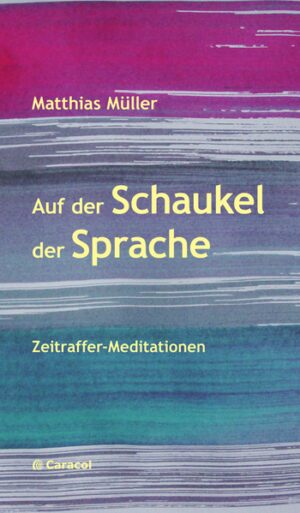 Diese Sammlung von kurzen Prosatexten bezeichnet Matthias Müller als «Zeitraffer-Meditationen». Sprache ist hier Ausdruck des grossen Panta rhei - und doch pflückt sie erinnernd Jetzt-Momente eines Du, verschiedener Dus in verschiedenen Lebensphasen. Von der Sprache sich erzählen lassen, was man denkt und fühlt, wer man ist, was Zeit ist, was Leben: Der philosophische Ansatz, in dem das Fliessen der Sprache eins wird mit dem Fliessen der Zeit, dem Überblenden von Erinnerungen, hat in diesen Kurztexten eine Fülle von Leben zu bieten, von präzis geschilderten Ereignissen und Beobachtungen, prägenden und einprägsamen Augenblicken. Eingeschoben sind kurze, imaginäre Begegnungen des Autors mit dem von ihm verehrten amerikanischen Schriftsteller William Saroyan (1908 - 1981). Matthias Müller stellt Saroyan Fragen im Versuch, mit Schreiben und Begreifen voranzukommen. Es ergeben sich überraschende Dialoge. «Was ist zwischen den Zeilen?» - «Das Wie, das Wesen der Sprache, das Fliessen …»