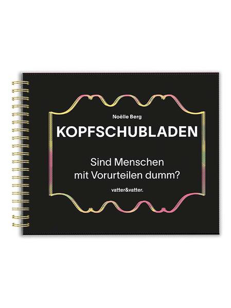 Mütter haben unendliche Geduld? Junge Menschen lesen keine Bücher mehr? Vorurteile prägen unsere Wahrnehmung, wir ordnen Personen in Sekundenbruchteilen in bestimmte Kategorien ein und richten unsere eigenen Handlungen nicht selten daran aus. So verlockend Vorurteile sind, so verletzend und unzutreffend sind sie in den meisten Fällen. Das Umklappbuch Kopfschubladen lädt auf spielerische Weise dazu ein, häufig anzutreffende Vorurteile zu brechen und unser «Schubladendenken» zu hinterfragen. Die Inhalte der Publikation wurden im Rahmen verschiedener Kooperationen von vatter&vatter und Noëlle Berg u.a. mit den Kornhausbibliotheken Bern, dem Jugendpartizipations- projekt imagine Basel von Terre des Hommes Schweiz und dem Vorurteils-Orakel erarbeitet. Ein kluges Geschenk -- auch geeignet für den (Schul-) Unterricht ab 12 Jahren, für Workshops und Coaching.