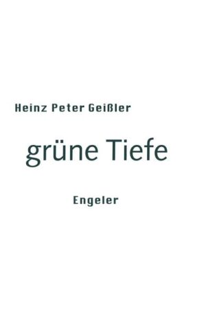 Leser und Leserinnen von Klappen- und Webseitentexten zu Büchern erwarten Inhaltsbeschreibungen. Worum geht es in diesem Buch? Bei dem Buch, das es hier anzukündigen gilt, bei "grüner Tiefe" von Heinz Peter Geißler vermag ich das kaum zu sagen. So gerne ich es auch gelesen - und verlegt - habe, so wenig kann ich es fassen. Das hat zum Teil damit zu tun, dass es immer wieder neu mit seiner Erzählung ansetzt, um kleine und kleinste Details wieder und wieder, in fast identischen Formulierungen wiederzugeben - und sie immer wieder auszustreichen und als Ausstreichung doch stehen zu lassen. Auf mich hat dieses Verfahren die Wirkung eines Soges, der ebenso anziehend wie desorientierend wirkt. Aber statt mich in der Orientierungslosigkeit unwohl zu fühlen, habe ich dieses Lesen von Dingen, die ich so konkret erlebt habe wie wenig sonst in der Literatur, und die Andeutungen ihres Geheimnisses sehr intensiv genossen. Ja, wahrscheinlich geht es in diesem Buch um Glück.