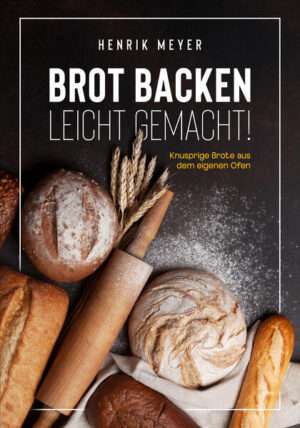 Erfülle deine Küche mit herrlichem Brotgeruch! Wer liebt es nicht? Egal ob nach dem Aufstehen, zu Mittag oder als letzter Energieschub am Abend - Brot schmeckt einfach immer! Henrik Meyer - Bäcker aus Leidenschaft und über Generationen, vom Vater bis zum Großvater - vermittelt mit seinen vielfältigen, außergewöhnlich leckeren Rezeptkreationen allen den Spaß am Backen. Mit diesem Buch war Brotbacken noch nie so einfach! Der Bäckerexperte Henrik Meyer verrät dir seine Geheimnisse für knusprige, ofenfrische Brote. Mit detaillierten Anleitungen und hilfreichen Tipps kannst du bequem in deiner eigenen Küche köstliches Brot backen. Und mit einer Vielzahl von leckeren Rezepten kannst du deine Freunde und Familie mit selbst gebackenem Brot beeindrucken - vom klassischen Weißbrot bis hin zu Varianten aus Sauerteig. Warum probierst du es nicht einmal aus? Entdecke die Freude des Brotbackens und gehe auf eine köstliche Reise der Geschmacksnerven. Egal, ob du gerade erst mit dem Backen anfängst, mit diesem Buch wirst du im Handumdrehen köstliche Brote backen können. Das Beste auf einen Blick: dank des Ratgeberteiles vermeidest du die größten Fehler rund 100 Rezepte, hier findet jeder sein Lieblingsbrot farbige und anschauliche Rezeptbilder befeuern die Vorfreude aufs Backen Selbst gebackenes, aromatisches Brot mit knuspriger Kruste - das ist ein Glückserlebnis der besonderen Art. Worauf wartest du noch? Mache dich bereit für den köstlichen Duft von frisch gebackenem Brot und kaufe heute noch das Buch!