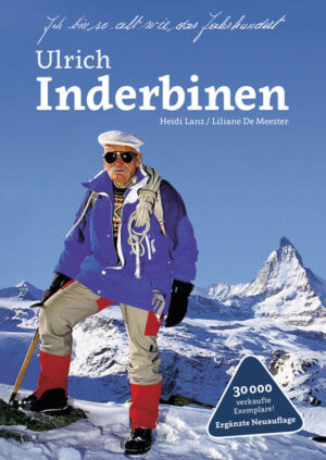 Am 14. Juni hat sich Ulrich Inderbinens Todestag zum 10. Mal gejährt. Zur Erinnerung an den legendären Zermatter Bergfu¨hrer erscheint nun eine Neuauflage der deutschen Version seiner Biographie, die durch einen Nachtrag, einen festen Einband und grafische Verbesserungen aufgewertet wird. Ulrich Inderbinen war nicht nur ein aussergewöhnlicher Bergfu¨hrer, der seinen Beruf 71 Jahre lang ausu¨bte und noch im Alter von 90 Jahren das Matterhorn bestieg, sondern auch Zeuge eines Jahrhunderts in dem sich sein Heimatort Zermatt von einem armseligen Bergdorf zu einer luxuriösen Feriendestination entwickelt hat. Ulrichs Lebensgeschichte erinnert an längst vergessene Zeiten und ist exemplarisch fu¨r das harte Leben der Schweizer Bergbauern zu Anfang des 20. Jahrhunderts. Wer das heutige Zermatt kennt, kann sich kaum vorstellen, dass die einheimische Bevölkerung vor 100 Jahren noch in grosser Armut lebte. Die Kindersterblichkeit war extrem hoch und bis Ende des Jahres 1928 fiel das Dorf von Oktober bis Mai in tiefen Winterschlaf - völlig abgeschieden von der Aussenwelt, ohne Strasse und Zugverbindung. Nach der Lektu¨re der Biographie schrieb daher einer von Ulrichs Bewunderern aus England: 'It seems incredible that a place has changed so much in one man’s lifetime.' ('Es erscheint unglaublich, dass ein Ort sich in der Lebensspanne eines Menschen so sehr verändert hat.')