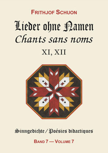 Die deutschen Sinngedichte von Frithjof Schuon bilden eine metaphysische und geistige Gesamtheit, die die wesentlichen Lehren dieses Meisters in einer ebenso zugänglichen wie unmittelbaren Form vereinigt. Die quintessentielle Esoterik, die er uns darbietet, ist von der "Einfachheit" der nackten Wahrheit. Schuons Dichtung verbindet sich mit dieser Einfachheit und lässt das Elixier seiner Weisheit in musikalischer Weise fließen. Diese Dichtung ist direkt-durch die Wahl einer Ausdrucksweise, die vor allem den ästhetischen "Schock" einsetzt, die "mentale Schönheit", um Schuons Bezeichnung der Dichtkunst zu verwenden, und dies erreicht sie durch das Zusammenführen von Urgehalt und Form, durch eine "Musikalisierung" der geometrischen Lehrkonzepte, um damit tief die Seele zu berühren, ohne Umwege oder rhetorische Vorsichtsmaßnahmen. Als solche, in ihrer Einfachheit und Direktheit, mögen diese Gedichte wie eine letzte Barmherzigkeit erscheinen, ein wenig wie eine letzte uns zugeworfene Rettungsschnur