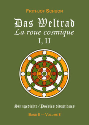 Die deutschen Sinngedichte von Frithjof Schuon bilden eine metaphysische und geistige Gesamtheit, die die wesentlichen Lehren dieses Meisters in einer ebenso zugänglichen wie unmittelbaren Form vereinigt. Die quintessentielle Esoterik, die er uns darbietet, ist von der "Einfachheit" der nackten Wahrheit. Schuons Dichtung verbindet sich mit dieser Einfachheit und lässt das Elixier seiner Weisheit in musikalischer Weise fließen. Diese Dichtung ist direkt-durch die Wahl einer Ausdrucksweise, die vor allem den ästhetischen "Schock" einsetzt, die "mentale Schönheit", um Schuons Bezeichnung der Dichtkunst zu verwenden, und dies erreicht sie durch das Zusammenführen von Urgehalt und Form, durch eine "Musikalisierung" der geometrischen Lehrkonzepte, um damit tief die Seele zu berühren, ohne Umwege oder rhetorische Vorsichtsmaßnahmen. Als solche, in ihrer Einfachheit und Direktheit, mögen diese Gedichte wie eine letzte Barmherzigkeit erscheinen, ein wenig wie eine letzte uns zugeworfene Rettungsschnur