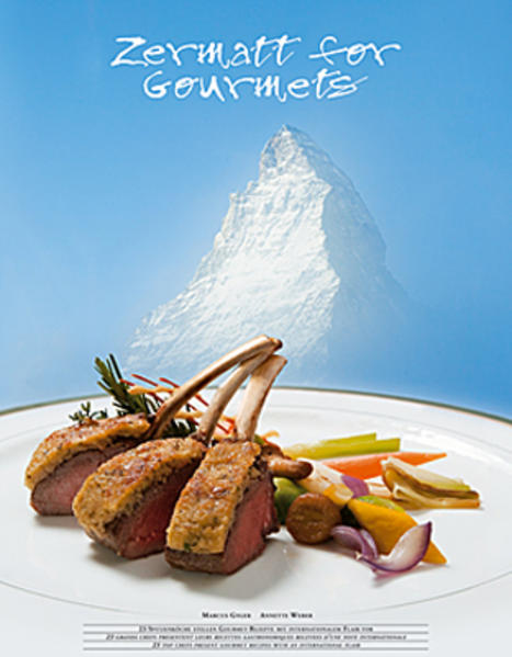 Zermatt for Gourmets 20 Spitzenköche präsentieren ihre Gourmet-Rezepte zu den vier Jahreszeiten. Der bekannte Berner Oberländer Fotograf Marcus Gyger hat die Menüs ins Bild gesetzt und begleitet die Spezialitäten mit wunderschönen Stimmungsaufnahmen aus Zermatt.