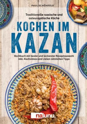 Entdecke mit unserem Buch "Kochen im Kazan" die faszinierende Welt des Kazan-Kochens. Dieses umfangreiche Werk kombiniert Theorie und Praxis, um dir ein ganzheitliches kulinarisches Erlebnis zu bieten. Der Theorieteil widmet sich den wichtigsten Fragen und Tipps rund um den Kazan. Hier erfährst du alles über die Herkunft, Verwendung und Auswahl des richtigen Kazans. Zahlreiche nützliche Tipps begleiten dich auf deiner Reise zum Kazan-Meisterkoch. Der Rezeptteil ist in verschiedene Kapitel unterteilt, darunter "Rezepte für Anfänger", "Geflügel", "Rind und Lamm", "Schwein", "Suppen und Eintöpfe" sowie "Teigrezepte". In diesen Abschnitten findest du eine breite Palette traditioneller russischer und osteuropäischer Gerichte, die deine Sinne verwöhnen werden. Jedes Gericht wird von extra großen Farbbildern begleitet, die nicht nur deinen Appetit wecken, sondern auch die Zubereitung erleichtern. Zusätzlich zu den Rezepten bieten wir zu jedem Gericht praktische Kochvideos an, die über QR-Codes leicht zugänglich sind. So gelingen dir die Gerichte spielend leicht. Egal, ob du ein Anfänger oder erfahrener Koch bist, dieses Buch ist der perfekte Einstieg in die Kazan-Küche. Mit umfangreichen Informationen, nützlichen Tipps und verlinkten Kochvideos wird dein Kocherlebnis noch einfacher und unterhaltsamer. So profitierst du von diesem Buch: - Umfangreiche Kazan-Theorie: Neue Kazan-Nutzer werden von Anfang an zu kompetenten Anwendern und erzielen beste Kochergebnisse. - Vielseitige Rezeptauswahl: Egal, ob du ein Anfänger oder erfahrener Koch bist, du findest immer passende Rezepte für deine Fähigkeiten und Vorlieben. - Traditionelle russische und osteuropäische Rezepte: Du kannst einzigartige Gerichte zubereiten und deinen kulinarischen Horizont erweitern. - Kochvideos zu jedem Rezept: Mit den Videos kannst du die Zubereitung mühelos verfolgen und erzielst perfekte Ergebnisse. - Großes Buchformat: Großformatige Darstellung ermöglicht eine klare und übersichtliche Präsentation der Inhalte und schöne farbige Bilder laden zum Nachkochen ein. - Perfekter Einstieg für Anfänger: Anfänger können sofort loslegen und ihre Kazan-Kochkünste entwickeln. - Professionelle Kochergebnisse: Du wirst beeindruckende Mahlzeiten zaubern und deine Gäste begeistern. - QR-Code-Verlinkung für Videos: Du hast jederzeit Zugang zu visuellen Anleitungen, ohne das Buch zur Hand nehmen zu müssen. - Kulinarische Abenteuer: Du kannst neue Geschmacksrichtungen entdecken und deinen kulinarischen Horizont erweitern. Sichere dir noch heute das Kochbuch "Kochen im Kazan" und tauche ein in die Welt des Kazan-Kochens. Bringe die Aromen und Traditionen der russischen und osteuropäischen Küche in dein Zuhause und beeindrucke deine Familie und Freunde mit köstlichen Gerichten. Mache dich jetzt bereit für kulinarisches Abenteuer!