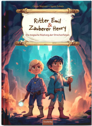 Entdecke eine Welt voller Magie und Abenteuer! "Ritter Emil & Zauberer Henry: Die magische Rüstung der Drachenfelsen" ist das erste Kinderbuch in einer bezaubernden Reihe, die Kinderherzen im Alter von 4- 7 Jahren höherschlagen lässt. Dieses liebevoll illustrierte Vorlesebuch entführt in eine Welt, in der Mut und Freundschaft großgeschrieben werden. Geschichte, die begeistert: In dem malerischen Dorf Montix, am Fuße der geheimnisvollen Drachenfelsen, leben die Brüder Emil und Henry. Emil, ein mutiger Ritter mit einem Herz aus Gold, und Henry, ein kluger Zauberer mit einer Leidenschaft für magische Bücher, stoßen auf eine geheimnisvolle Rüstung, die ihre abenteuerliche Reise ins Unbekannte beginnen lässt. Gemeinsam begeben sie sich auf eine faszinierende Entdeckungstour, die ihre Stärke, ihren Mut und ihre Brüderlichkeit auf die Probe stellt. Perfekt zum Vorlesen: Dieses Bilderbuch ist ideal zum gemeinsamen Lesen vor dem Schlafengehen. Die Geschichte von Emil und Henry ist nicht nur spannend und unterhaltsam, sondern vermittelt auch wichtige Werte wie Mut, Zusammenhalt und die Kraft der Fantasie. Bunte, lebendige Illustrationen: Jede Seite ist mit liebevollen Illustrationen versehen, die die Welt von Emil und Henry zum Leben erwecken und die Vorstellungskraft der Kinder anregen. Perfekt für kleine Entdecker, die gerne in bunte und aufregende Welten eintauchen. Für kleine und große Abenteurer: Ob als Gute- Nacht- Geschichte für Kinder ab 4, 5 oder 6 Jahren oder als eigenes Leseerlebnis für Erstleser dieses Buch ist ein Schatz für jede Kinderbuchsammlung. Begleite Emil und Henry auf ihrem Weg, die Geheimnisse der magischen Rüstung zu lüften und die Drachenfelsen zu erkunden. Ein unvergessliches Leseerlebnis erwartet dich! Alle Bände der "Ritter Emil & Zauberer Henry"- Reihe: Ritter Emil & Zauberer Henry - Die magische Rüstung der Drachenfelsen (Band 1) Ritter Emil & Zauberer Henry - Die schwebende Stadt (Band 2) Ritter Emil & Zauberer Henry - Die Zeitreise zu den Dinosauriern (Band 3) Diese Reihe nimmt junge Leserinnen und Leser mit auf eine fantastische Reise voller Abenteuer, Magie und lehrreicher Momente. Jedes Buch bietet eine eigenständige, spannende Geschichte, die zugleich die Entwicklung der mutigen Brüder Emil und Henry und ihre unzertrennliche Freundschaft hervorhebt. Ideal für Kinder von 4- 7 Jahren, die gerne träumen, entdecken und lernen.