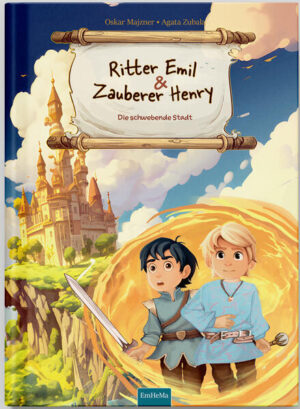 Entdecke die Magie von "Ritter Emil & Zauberer Henry: Die schwebende Stadt", dem zweiten Band der spannenden Kinderbuchreihe für 4bis 7- Jährige. In diesem Abenteuer begeben sich die mutigen Brüder Emil und Henry zusammen mit ihrer neuen Freundin Luna auf eine außergewöhnliche Reise zu einer geheimnisvollen Stadt über den Wolken. Ein Abenteuer über den Wolken: Als sie eine alte Karte entdecken, die den Weg zu dem geheimnisvollen Zauberer Morwen weist, zögern Emil und Henry nicht lange. Ihre Reise führt sie zu einer schwebenden Stadt, wo sie nicht nur auf unglaubliche Wunder stoßen, sondern auch die Herausforderung annehmen müssen, eine ganze Welt zu retten. Perfekt zum Vorlesen und Selbstlesen: Mit seiner lebhaften Erzählung und den wunderschönen Illustrationen ist dieses Buch das perfekte Vorleseerlebnis für Eltern und Kinder. Gleichzeitig bietet es jungen Lesern die Möglichkeit, ihre Leseund Vorstellungskraft zu entwickeln. Bildungswert und Spaß: Die Geschichte fördert Werte wie Freundschaft, Mut und Zusammenhalt. Sie regt die Fantasie an und vermittelt, dass jeder, egal wie klein, einen Unterschied machen kann. Eine Reise, die das Herz berührt: "Ritter Emil & Zauberer Henry: Die schwebende Stadt" ist nicht nur ein Abenteuerbuch, sondern auch eine Reise des Herzens, die zeigt, wie wichtig es ist, an das Gute zu glauben und füreinander da zu sein. Alle Bände der "Ritter Emil & Zauberer Henry"- Reihe: Ritter Emil & Zauberer Henry Die magische Rüstung der Drachenfelsen (Band 1) Ritter Emil & Zauberer Henry Die schwebende Stadt (Band 2) Ritter Emil & Zauberer Henry Die Zeitreise zu den Dinosauriern (Band 3) Diese Reihe nimmt junge Leserinnen und Leser mit auf eine fantastische Reise voller Abenteuer, Magie und lehrreicher Momente. Jedes Buch bietet eine eigenständige, spannende Geschichte, die zugleich die Entwicklung der mutigen Brüder Emil und Henry und ihre unzertrennliche Freundschaft hervorhebt. Ideal für Kinder von 4- 7 Jahren, die gerne träumen, entdecken und lernen.