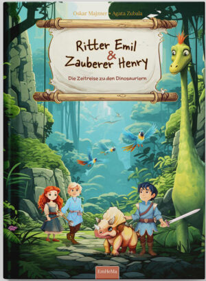 Im dritten spannenden Band der "Ritter Emil & Zauberer Henry"- Reihe, "Die Zeitreise zu den Dinosauriern", erleben die mutigen Brüder Emil und Henry zusammen mit ihrer Freundin Luna ein unvergessliches Abenteuer in der Welt der Dinosaurier. Dieses bezaubernde Buch für Kinder im Alter von 4- 7 Jahren ist eine perfekte Kombination aus Spaß, Bildung und Abenteuer. Ein magisches Amulett als Schlüssel zur Vergangenheit: Die Geschichte beginnt mit einer unerwarteten Entdeckung: Ein geheimnisvolles Amulett führt Emil, Henry und Luna auf eine aufregende Zeitreise in die prähistorische Ära. Dort treffen sie auf majestätische Dinosaurier und erleben die Naturgeschichte der Erde hautnah. Spannende Begegnungen in der Urzeit: Die Kinder begegnen faszinierenden Kreaturen wie Brachiosauriern und Triceratops, lernen über deren Lebensweise und entdecken die Schönheit und Wildheit der Urzeit. Sie erfahren, wie es ist, Seite an Seite mit diesen beeindruckenden Tieren zu stehen und deren Welt zu erkunden. Lehrreich und unterhaltsam: Während die Kinder die Wunder der Dinosaurierwelt erforschen, vermittelt das Buch spielerisch Wissen über diese faszinierenden Tiere und die prähistorische Welt. Es bietet eine einzigartige Möglichkeit, Naturwissenschaften und Geschichte auf eine Weise zu erkunden, die Kinder begeistert und anregt. Perfekt für gemeinsame Leseabende: Mit seinen lebhaften Illustrationen und der fesselnden Erzählung ist dieses Buch ideal für Vorlesestunden, die die Bindung zwischen Eltern und Kindern stärken. Es ist eine Gute- Nacht- Geschichte, die Kinder in eine Welt voller Wunder und Abenteuer entführt und süße Träume inspiriert. In "Ritter Emil & Zauberer Henry Die Zeitreise zu den Dinosauriern" finden junge Leser eine Geschichte, die sowohl bildet als auch unterhält. Es ist ein unverzichtbarer Bestandteil jeder Kinderbuchsammlung und ein wertvolles Geschenk für neugierige junge Geister. Alle Bände der "Ritter Emil & Zauberer Henry"- Reihe: Ritter Emil & Zauberer Henry - Die magische Rüstung der Drachenfelsen (Band 1) Ritter Emil & Zauberer Henry - Die schwebende Stadt (Band 2) Ritter Emil & Zauberer Henry - Die Zeitreise zu den Dinosauriern (Band 3) Diese Reihe nimmt junge Leserinnen und Leser mit auf eine fantastische Reise voller Abenteuer, Magie und lehrreicher Momente. Jedes Buch bietet eine eigenständige, spannende Geschichte, die zugleich die Entwicklung der mutigen Brüder Emil und Henry und ihre unzertrennliche Freundschaft hervorhebt. Ideal für Kinder von 4- 7 Jahren, die gerne träumen, entdecken und lernen.