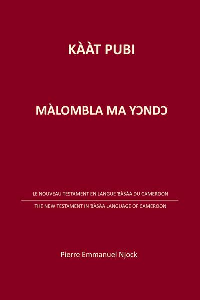 Nouveau Testament en langue ɓàsàa du Cameroun New Testament in ɓàsàa language of Cameroon Pierre Emmanuel Njock (PEN). Après ses études primaires, PEN est admis à l’Institut des Missions Evangéliques (IME) qui deviendra Collège Evangélique de Libamba en 1958. Il y apprend, entre autres, le solfège et l’analyse des versets bibliques avec Rev R. Peirce, alors Directeur de l’IME/CEL et coordinateur de la traduction de la Bible en Bassa du Cameroun, Kaat Nyambe. Après l’obtention du BACCALAUREAT en 1961, PEN fait ses études supérieures à l’Université de Heidelberg (RFA) à l’Ecole d’interprètes et de traducteurs, option enseignement de la langue et culture allemande. PEN étudiera ensuite à l’Université de Strasbourg (France) puis à LAVAL, Québec, Canada, d’où il obtiendra une Licence ès Lettres, une Maîtrise en Didactique des Langues et un Ph.D en Linguistique sous Pr. W.F. Mackey. PEN est assistant de recherche au Centre International de Recherche sur le Bilinguisme (CIRB) et assistant d’enseignement à l’Université Laval (1969-1971)