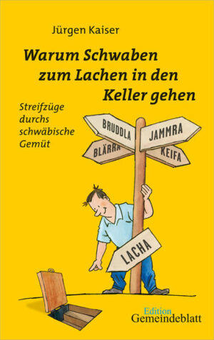 Warum Schwaben zum Lachen in den Keller gehen … … fragt Jürgen Kaiser provozierend in seinem neuen Buch und begibt sich gewohnt humorvoll auf die Suche nach dem wahren Verhältnis der Schwaben zum Humor. Anhand vieler anschaulicher Beispiele zeigt Jürgen Kaiser, was den schwäbischen Humor auszeichnet und so einzigartig macht. Dabei ist wieder beste Unterhaltung garantiert. Weil es beim Lachen ganz besonders aufs richtige Verstehen ankommt, wird dieses Buch mit einem schwäbisch-hochdeutschen Glossar ergänzt. Zusammen mit den humorigen Illustrationen vom Grafiker Uli Gleis gibt es hier wirklich viel zu lachen!