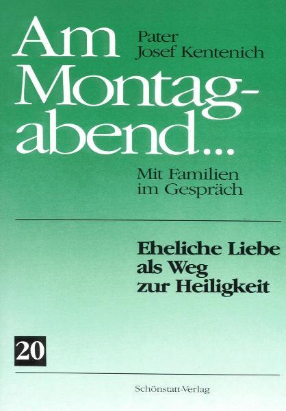 In der Reihe „Am Montagabend ...“ werden die Vorträge veröffentlicht, die Pater Josef Kentenich (1885-1968) im Zeitraum von 1955 bis 1964 für Ehepaare in Milwaukee/USA gehalten hat. In diesem 20. Band geht es um die eheliche Liebe als Weg zur Heiligkeit.