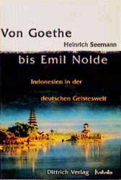 Indonesien ist mit 200 Millionen Einwohnern zum viertgrößten Land der Welt auf-gerückt und einer der wichtigsten wirtschaftlichen und technologischen Partner Deutschlands in Asien. Heute haben wir vergessen, dass deutsche Schriftsteller, Philosophen und Wissenschaftler, die fast jeder kennt, durch die alte Hochkultur auf Java, Bali und Sumatra angeregt wurden. Die Einflüsse sind in ihren Werken zu finden. Wer wusste etwa, dass Goethe eine lebhafte Korrespondenz mit den deutschen Direktoren des weltberühmten Botanischen Gartens in Bogor führte, dass Robert Mayer durch einen Java-Aufenthalt zur Formulierung des Gesetzes von der Erhaltung der Energie angeregt wurde oder dass das große Alterswerk von Wilhelm von Humboldt sich mit der Kawi-Sprache auf Java befasst. Namen wie Kurt Tucholsky, Adalbert von Chamisso, Bertolt Brecht und Hermann Hesse tauchen auf. Aber auch jüngere