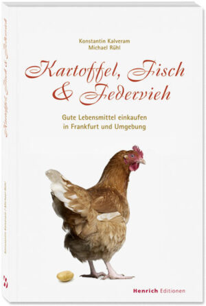 Immer mehr interessieren sich die Menschen dafür, wo ihr Essen herkommt und wie es schmeckt. Nicht nur auf dem Land, sondern auch in einer Stadt wie Frankfurt kann man sich bewusst gesund ernähren. Gewusst wo: duftende Brote, herzhafte Käse, deftige Würste, frische Flusskrebse und prächtige Bauerngockel aus der Region und einiges mehr haben die Autoren Kalveram und Rühl aufgetan, probiert und für diesen ganz besonderen Einkaufsführer zusammengestellt. Im handlichen Format für unterwegs werden ausgesuchte Geschäfte und Einkaufsorte der Stadt präsentiert, mit Öffnungszeiten, Adressen und hochwertigen Bildern. So lässt sich leicht entdecken, wo in Frankfurt noch schmackhafte Lebensmittel von bester Qualität hergestellt werden. Taschenbuch, 152 Seiten, 93 farbige Abbildungen und Lageplan.