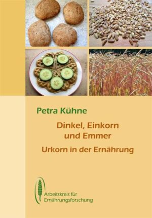 Dinkel, Einkorn und Emmer Dinkel, Einkorn und Emmer sind Verwandte des Weizens, die eine Weile „vergessen“ waren. Oftmals bezeichnet man sie deshalb als „Urkorn“, weil man diese alten Getreidearten erst seit einigen Jahren wieder anbaut. Dieses Buch möchte Sie anregen, Dinkel, Einkorn und Emmer in ihrer Vielfältigkeit kennen zu lernen und zu verwenden. Grünkern, der unreif geerntete Dinkel, der aromatisch getrocknet wird, gehört auch noch dazu. Zunächst erfahren Sie etwas über ihre Geschichte, ihren Anbau, die Inhaltsstoffe sowie die ernährungsphysiologische und gesundheitliche Bedeutung auch bezüglich von Unverträglichkeiten. Wann und wie können sie Weizen ersetzen? Wie bewertet man ihre Kohlenhydrate zu bewerten und welche Qualität ist empfehlenswert? Von Dinkel, Emmer und Einkorn gibt es verschiedene Produkte. So gelingt mit Dinkel-, Einkorn- oder Emmerreis eine schnelle Zubereitung für schmackhafte Gerichte. Dinkelkleie unterstützt mit seinen Ballaststoffen die Verdauung und wirkt gesundheitsfördernd. Sie finden eine Vielzahl an Rezepten zu Suppen, Hauptgerichten, Waffeln, Desserts, Brötchen und Gebäck. Die Rezepte sind vollwertig und vegetarisch mit Milch oder Milchprodukten, sehr selten mit Ei, einige auch vegan.