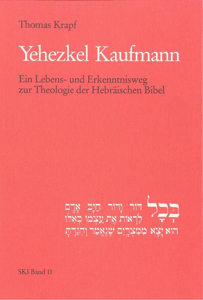 Der Autor wertet zum ersten Mal den literarischen Nachlass Kaufmanns aus und stellt seine intellektuelle Entwicklung in ihrem zeitgeschichtlichen Kontext dar. Vor diesem Hintergrund analysiert er die methodologischen Besonderheiten von Kaufmanns Interpretation des Pentateuch.