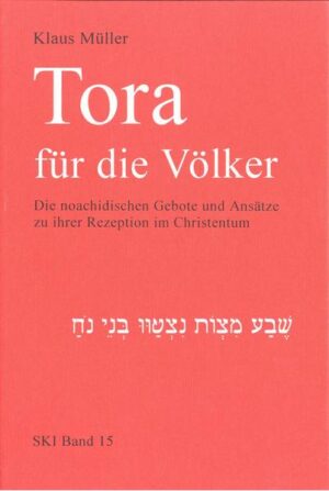 Klaus Müller legt in seiner Heidelberger Dissertation eine umfassende Analyse der rabbinischen Konzeption von "sieben Geboten an die Nachkommen Noahs" vor, deren Befolgung als Tora für die Völker nach jüdischer Auffassung Nichtjuden den Zugang zur kommenden Welt eröffnet.