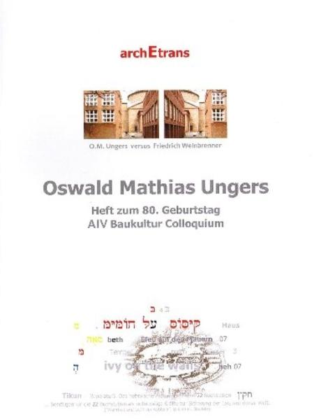 Oswald Mathias Ungers zum 80. Karlsruher AIV Miniaturen | Bundesamt für magische Wesen