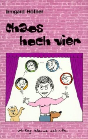 Große Tochter Ruth ist 17. Morgens hat sie oft extrem schlechte Laune, ist aber ansonsten unproblematisch, da schon ziemlich vernünftig und selten zu Hause. Außerdem ist sie mutter- und tierlieb. Kleine Tochter Kerstin ist 13 und voll krass in der Pubertät, hat die Boys diverser Soaps im Kopf und ist froh, wenn die Alte sich mal abregt. Der Sohn, 10, ist begnadeter Trommler und übt angesichts der weiblichen Übermacht Machoposen. Die Allerkleinste Heike hat erst 6 Zähler, weiß dafür aber ganz genau: "Und ich will alleine!" Was? Natürlich alles. Ach ja, irgendwann kam dann auch noch der große schöne Blonde, der Herzallerliebste der großen Tochter. Der mixt am liebsten vollgeile CDs ab und bügelt schon mal die Wäsche. Und der Erzeuger von Nr. 1 bis 4? Der lächelt gelegentlich oder verzieht sich vorzugsweise in den Keller - zu seinem PC und dem geliebten Bass. Vier Kinder zu haben ist heutzutage eher unmodern. Es kann aber - verdammt - witzig sein oder ganz schön schräg: eben Chaos hoch vier!