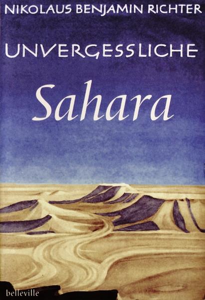 1942: In Nordafrika wütet ein erbarmungsloser Krieg zwischen den Achsenmächten (Deutschland und Italien) und den Briten. Im Windschatten des grausamen Kriegsgeschehens agiert das Sonderkommando Dora, eine Gruppe von deutschen Wissenschaftlern im Auftrag der deutschen Auslandsabwehr. Ihre Aufgabe ist es, für den mittleren und südlichen Teil Libyens brauchbare Karten zu erstellen, Geländestrukturen zu erkunden, mögliche Flugplätze zu projektieren und militärische Aufklärung zu betreiben. Einer von ihnen, der Astronom Dr. Nikolaus Benjamin Richter, führt, trotz der Bedrohung und der ungewissen militärischen Lage, Tagebuch und malt Aquarelle. Die Essenz seiner beiden Kriegstagebücher bringt er im Jahr 1951 unter dem Titel Unvergeßliche Sahara auf den ostdeutschen Büchermarkt, wo sie in einer hohen Auflage vertrieben werden. Er beschreibt die Kriegslage und seinen militärischen Auftrag mit keinem Wort. Dafür nimmt ihn aber das Erlebnis der Wüste völlig gefangen. Durch den Fund der Original-Kriegstagebücher Richters erscheint dieses Buch nun in einem neuen Licht. Im Anhang werden der militärische Hintergrund beschrieben, Zitate aus seinen Kriegstagebüchern abgedruckt sowie erstmals Original-Fotos aus der Zeit des Sonderkommandos sowie alle verfügbaren Wüstengemälde Richters veröffentlicht. ". Richter hat in Aquarellen die farblichen Veränderungen des Sahara-Himmels in Abhängigkeit von den Wetterverhältnissen und dem Sonnenstand so meisterhaft festgehalten, dass man versucht ist, den Maler dem Fotografen vorzuziehen." (Heinrich Schiffers)