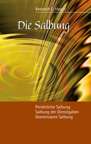 "Pflichtlektüre" zum Wirken Gottes in unserer Zeit. Im Vorwort dieses Buches "Die Salbung" schreibt Dr. Kenneth E Hagin: "Ich wünschte, dass wir vor mehr als 50 Jahren, als ich anfing, dem Herrn zu dienen, das Studienmaterial gehabt hätten, das heute erhältlich ist. Mein Dienst und mein Leben wären anders verlaufen. Aus diesem Grund möchte ich anderen Predigern, besonders den jungen, das mitteilen, was manche von uns in mehr als 40 oder 50 Jahren gelernt haben ... Ich habe sehr viel in meinem Herzen, was ich gerne weitergeben möchte." Dr. Hagin unterteilt diese Buch in drei Abschnitte:-die persönliche Salbung, die jeder Gläubige durch die neue Geburt hat,-die Salbung, die auf Dienstgaben ruht,-die noch stärkere Salbung: die gemeinsame Salbung, die vorhanden ist, wenn mehrere Glieder vom Leib Christi zusammenkommen.