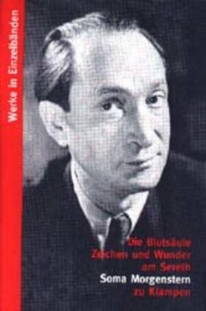 Aus einer jahrelangen Lebens- und Schaffenskrise heraus, ausgelöst durch die Nachrichten über den Genozid an der europäischen Judenheit, begann Soma Morgenstern 1946 in New York, immer wieder neu ansetzend und immer wieder stockend, sein Totenbuch für die Opfer des Völkermordes zu schreiben. Mit der >Blutsäuleheiliger SpracheFunken im Abgrund