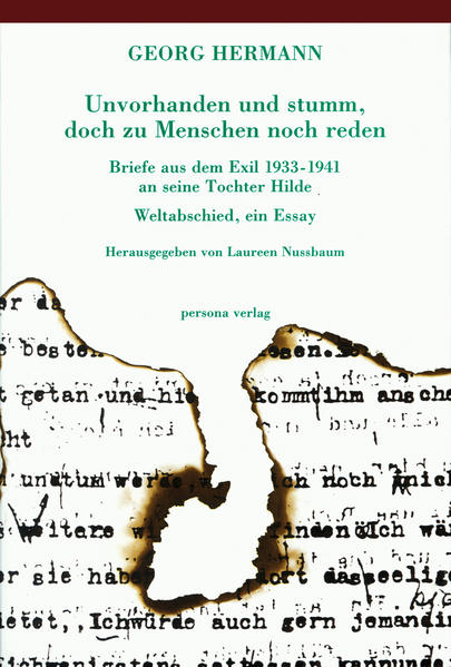 Die Briefe, die Georg Hermann aus dem holländischen Exil an seine Tochter Hilde in Kopenhagen schrieb, sind ein einzigartiges Zeugnis vom Leben des einst in viele Sprachen übersetzten Autors. Er schildert seinen zunehmend beschwerlicher werdenden Alltag, seine literarischen Projekte, seine Ansichten zu Fragen der Zeit. Sein Essay "Weltabschied" aus dem Jahr 1935 ist ein erschütterndes Credo, die Bilanz eines Mannes, der noch einmal zusammenfaßt, was er am meisten liebte und am tiefsten verabscheute.