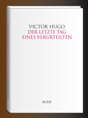 Das Buch erzählt von den letzten Tagen eines jungen Mannes, der zum Tode verurteilt wird und der in der Zeit, in der er auf seine Hinrichtung wartet, seine Gedanken, Erinnerungen und Ängste beschreibt. Zur Sprache kommen seine Erinnerungen an die eigene Kindheit, an seine Frau, an sein eigenes Kind. Er bekennt sich zu seiner Bluttat, aber empfindet das Todesurteil als einen grundlegenden Verstoß gegen alle Gesetze der Humanität. Bis zuletzt glaubt er an Begnadigung. Doch darin täuscht er sich. Die Justiz bleibt unerbittlich und die Menge giert nach dem Spektakel.