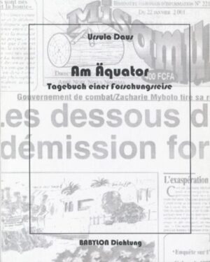 Das Tagebuch einer Forschungsreise durch Zentralafrika: 2° nördlicher Breite - 2° südlicher Breite. Auch im 21. Jahrhundert erfordert die Erkundung der großen Küsten- und Inlandmetropolen Zentralafrikas eine besondere Risikobereitschaft. Vorgebliche Informationen, authentische Berichte, haarsträubende Anekdoten, exotistische Erzählungen, veraltete Stadtpläne, geschönte Statistiken - alles dient dazu, die Recherche zwischen Tatsachen, "Fake News" und Fiktion zu einer labyrinthischen Odyssee zu machen.