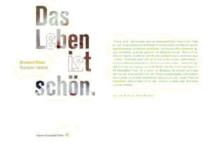 Neun Familien und ihre besonderen Kinder stehen im Mittelpunkt dieses Buches. Sie behaupten in Wort und Bild: Das Leben ist schön. Trotz oder dank ihres Kindes mit Down-Syndrom? Das darf und wird der Leser selbst herausfinden. In einem Buch voller Glücksmomente. In einem Manifest für das Leben. Auch und vor allem für das Leben mit Down-Syndrom. Mit Fotografien von Thomas Wunderlich, mit einem Nachwort von Margit und Rüdiger Dahlke sowie Beiträgen der Autorin Michaela Koenig und Bildern des Künstlers Christian Achs, die sich beide in ihrer persönlichen Verwirklichung nicht vom Down-Syndrom behindern lassen. „Nachdenklich Stimmendes oder Trauriges wird ganz bewusst nicht ausgeklammert. Wer trotzdem und gerade darin erkennt, wie schön das Leben in all seiner Intensität sein kann, der hat den Schatz am Ende des Regenbogens gefunden.