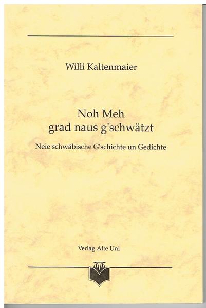 Nach dem Erfolg des ersten Bandes folgt hier der zweite Band mit Geschichten und Gedichten in schwäbisch-fränkischer Mundart.