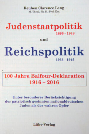 Judenstaatpolitik(1896-1948) und Reichspolitik (1933-1945) | Bundesamt für magische Wesen