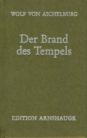 Der Dramatiker Wolf von Aichelburg knüpft an eine österreichische Tradition an, die sich mit Namen wie Grillparzer und Hofmannsthal verbindet. Der Dramenband vereinigt unter dem Titel 'Der Brand des Tempels' sieben Werke antiker Thematik, zwei davon wurden, früher nur im Entwurf vorhanden, erst 1992 vollendet. 'Der Muttermord' (Versdrama), 'Nochmals Odysseus', 'Der Tod des Peregrinos' (beide in Prosa) erschienen 1971 in Bukarest, die übrigen Versdramen 'Helenas Entführung', 'Helenas Heimkehr', 'Medeas Kinder', 'Der Brand des Tempels' werden erstmals veröffentlicht.