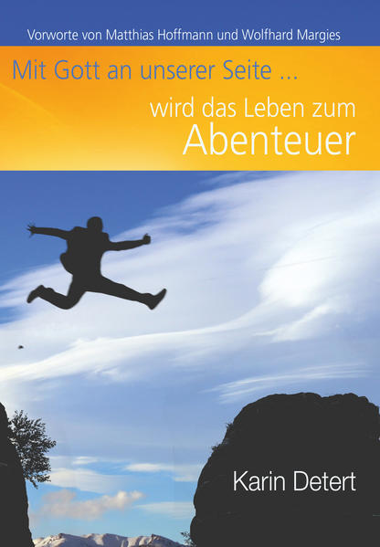 In diesem Buch beschreibt Karin Detert in lebendigen und anschaulichen Geschichten ihre Abenteuer mit Gott, welche sie im Alltag sowei auf Reisen machen konnte. Beim Lesen wird der eigene Glaube gestärkt und man empfängt Inspiration für größere Ziele in der eigenen Nachfolge. "Es gibt Bücher, die machen Mut und Appetit, mehr vom eigenen kleinen Leben zu erwarten und mehr mit Gottes Eingreifen zu rechnen. Wenn man sie gelesen hat, ist man anschließend total ermutigt und freut sich schon auf das nächste Abenteuer, das man nun selber mit Gott erleben will! - Dieses Buch gehört ganz gewiss dazu!" Matthias Hoffmann