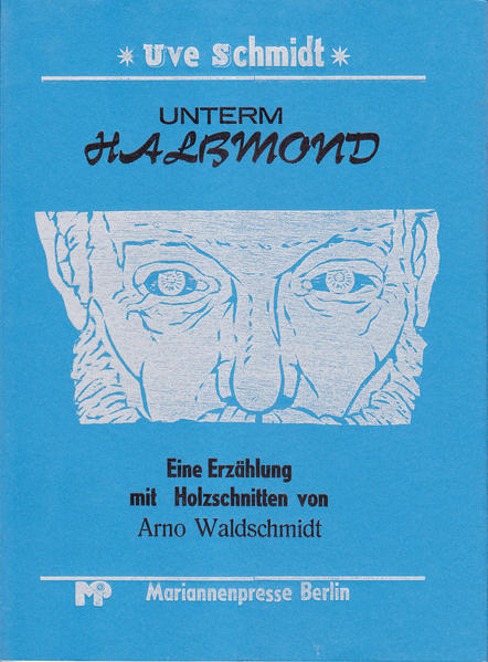 Unter dem Stern von V.O. Stomps haben Uve Schmidt und Arno Waldschmidt das Büchermachen begonnen - "Unterm Halbmond" sieht man sich wieder. Das Stichwort gibt Uve Schmidt mit seiner Erzählung, in der das Vorzimmer eines Kassenarztes zum Pandämonium interkultureller Mißverständnisse wird. Am Ende erkennt der Erzähler: Es ist die Saat des Banalen, aus der die Probleme sprießen und weiterwuchern wie der Riesenbärenklau oder das Geheimnis eines ominösen Buches.