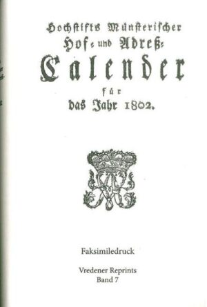 Hochstifts Münsterischer Hof- und Adreß-Calender für das Jahr 1802 | Bundesamt für magische Wesen