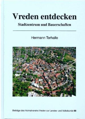 1. Aus der Geschichte Vredenes 1.1. Mittelalter und frühe Neuzeit 1.2. Die Entwicklung im 20. Jahrhundert 2. Rundgang durch die Innenstadt 2.1. Der Marktbrunnen 2.2. Das Alte Rathaus und das ScherenschnittMuseum 2.3. Die Figurengruppe „Von Frau zu Frau“ 2.4. Die bronzenen Stadtmodelle 2.5. Am Kirchplatz 2.5.1. Die Pfarrkirche St. Georg 2.5.2. Die Stiftskirche St. Felicitas 2.5.3. Der Kreuzgarten zwischen Stiftskirche und Stiftsgarten 2.5.4. Die „Nünning-Cohausen-Säule“ 2.5.5. Sonstige Denkmäler auf und um den Kirchplatz Das Friedhofsdenkmal Das Relief des hl. Matthias Die Felicitas-Statue Der lesende Knabe Das Fünffachkreuz hinter der Stiftskirche Die Paradiesscheibe Die Kunstwerke an der Volksbank 2.6. Stadtgraben und Butenwall 2.7. Die historische westmünsterländische Hofanlage im Stadtpark 2.7.1. Das Hofgebäude vom Hof Früchting in Vreden-Ellewick 2.7.2. Der Spieker (Speicher) vom Hof Ewers-Hüsing in Ahaus-Ammeln 2.7.3. Die Pfeilerscheune vom Hof Hassels-Hüsing in Ahaus-Ammeln 2.7.4. Die Remise vom Hof Verwohlt-Buskort in Vreden-Ellewick 2.7.5. Der Flachsofen vom Hof Gebing-Große Woltering in Vreden-Crosewick 2.7.6. Das Bienenhaus vom Hof Kisfeld in Vreden-Gaxel 2.7.7. Der Schafstall vom Hof Enxing in Vreden-Crosewick 2.7.8. Die Kornscheune vom Hof Schulze-Hessing in Südlohn-Oedin 2.7.9. Der Backspeicher vom Hof Benning-Bäumer in Legden-Wehr 2.7.10. Die Wassermühle vom Hof Huning in Vreden-Ammeloe 2.7.11. Das Kötterhaus Schlüter vom Hof Schulze Ebbing in Südlohn 2.7.12. Die Scheune vom Hof Früchting in Vreden-Ellewick 2.8. Der Stadtpark mit den verschiedenen Kunstwerken 2.9. Das Berkelkraftwerk (Butenwall) und der ehemalige Berkelhafen 2.10. Das „kult“ = Kultur und lebendige Tradition 2.11. Die alten Häuser in der Gasthausstraße 2.12. Der Turm der ehemaligen Pfarrkirche St. Marien 2.13. Das Evangelische Gemeindezentrum Vreden 2.14. Weitere Sehenswürdigkeiten im näheren Stadtbereich 2.14.1 Das Rathaus 2.14.2 Haus D 2.14.3 Das Franzosenbild 2.14.4 Die Synagogengedenkstätte 2.14.5 Weitere Kunstwerke des Künstlers Walter Wittek in Vreden 2.15. Zwei weitere Museen in Vreden 2.15.1. Das Miniaturschuhmuseum Wessels 2.15.2. Das Automuseum der Familie Degener 2.16. Der Skulpturenpark von „Johanna und Adolf Erning“ 2.17. Die vier Elemente von Adolf Marcellus Erning vor der Firma Polytec 3. Erste Fahrradrundfahrt (ca. 34 km) Von Vreden über Haus Früchting nach Zwillbrock, dann an der ‚Grenze entlang nach Oldenkott, weiter über Ellewick, den Langen Diek entlang nach Vreden zurück 3.1. Die Statue des hl. Johannes Nepomuk an der Berkel am „Wassermühlentor“ 3.2. Der Bildstock Kreuzigung Christi des Hofes Terhart – Gevert 3.3. Reste der Landwehr 3.4. Haus Früchting und das Herz-Jesu-Kloster 3.5. Das Naturschutzgebiet Ellewicker Feld 3.6. Der Gedenkstein an die Burloer Konvention von 1765 3.7. Das Naturschutzgebiet (NSG) Zwillbrocker Venn 3.8. Die „Leemputten“ 3.9. Die Barockkirche Zwillbrock und ihre Umgebung 3.9.1. Bildstöcke auf dem Weg zur Kirche 3.9.2. Das Doppel-Korpus-Kreuz von Dr. Dr. Adolf Erning 3.9.3. Der Prozessionsweg 3.9.4. Die Kriegergedächtniskapelle und Maria zum Kloppendiek 3.10. Die Naturerlebnisausstellung der Biologischen Station Zwillbrock 3.11. Am Grenzübergang Zwillbrock/Holterhoek 3.12. Der Gedenkstein an die erste hl. Messe in Zwillbrock an Weihnachten 1651 3.13. Das Crosewicker Feld und das NSGCrosewicker Grenzwald 3.14. Grenzstein zwischen dem Fürstbistum Münster und der Provinz Gelderland 3.15 Die Kapelle in Oldenkott 3.16. Die Kirche Heilig Kreuz bzw. Kreuzerhöhung in Ellewick und das Umfeld 3.17. Der Gänsetreiber 3.18. Die Rosenkranzstationen am Langen Diek 3.19. Der Krumme Lewe Häär 4. Zweite Fahrradrundfahrt (ca. 35 km) Vreden, Markt-Ammeloe (Kring, Kirche und Heimathaus) – Naturschutzgebiete (Ammeloer Venn, Lüntener Wald und Grenzsteine