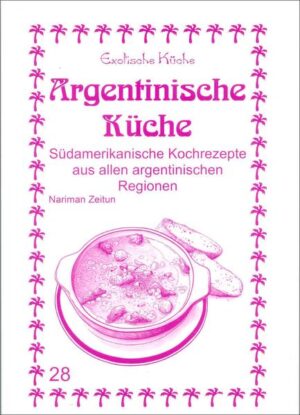 In Argentinien wird trotz der großen Rinderzucht nicht nur Rindfleisch, sondern auch Lamm und Fisch gegessen. Alles, was auf den Felder und im heimischen Garten wächst, wird aufgetischt. Viel Gemüse, wie zum Beispiel Mais, Bohnen, Kürbis, Cassava, Taro und Kartoffeln sind typische Beilagen. Viele Rezepte haben spanische, italienische oder orientalische Einflüsse, wodurch sich besonders schmackhafte und ideenreiche Gerichte, welche leicht nach zu kochen sind, entwickelt haben