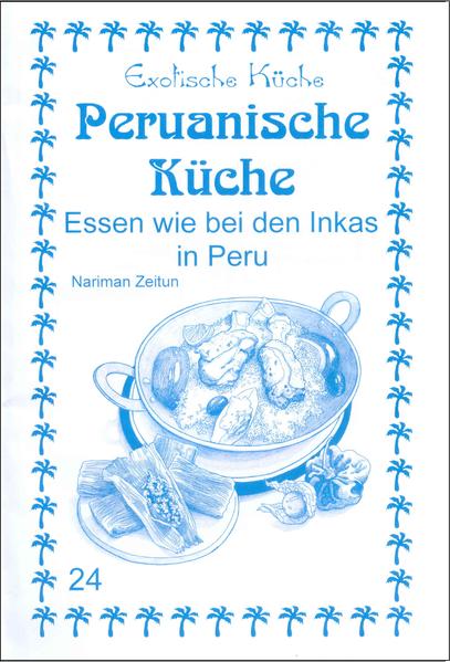 Je nach Region ist die Küche Perus unterschiedlich, unsere Rezepte haben wir aus dem ganzen Land zusammengestellt. Als Vorspeise wird in Peru gerne Ceviche gegessen (in Limettensaft marinierter Fisch, Meeresfrüchte oder auch Gemüse). Außerdem gibt es schmackhafte Tamales (in Bananen- oder Maisblättern gedämpfte Teigtaschen). In Peru sind Süßkartoffeln, Yam, Cassava, Quinoa, alle Fleisch- und Fischsorten, die gekocht, gebraten oder gedämpft werden sehr beliebt, ebenso Reis und Kartoffeln.