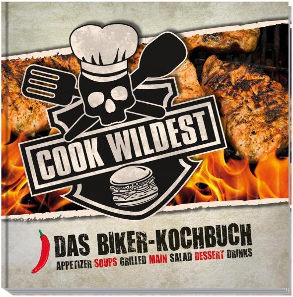 Cook Wildest - das neue Biker-Kochbuch ist da. Wir haben erneut die Flammen züngeln lassen und die besten Rezepte für krasse Gaumenfreuden zusammengestellt. Unterstützt durch Fernsehkoch Bernd Arold, der für uns in seiner Küche ziemlich abgedrehte Kreationen gezaubert hat. In den Hauptrollen auch diesmal wieder: Chilis, Zwiebeln,Tabasco und Knoblauch. Special Guest: Fleisch!