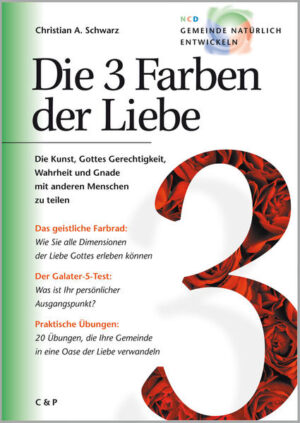 Das Buch präsentiert praktische Übungen, die einzelnen Christen, christlichen Gruppen und ganzen Gemeinden dabei helfen, in der Kunst der Liebe zu wachsen. Die Leser erfahren, auf welche der in Galater 5 erwähnten "Früchte des Geistes" sie sich konzentrieren sollten: Geduld, Freude, Frieden, Treue, Güte, Freundlichkeit, Selbstdisziplin oder Sanftmut. Und sie erfahren, wie das ganz praktisch geschehen kann. Ein Grupppenarbeitsbuch ist als PDF beim Verlag kostenlos erhältlich.