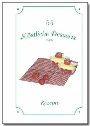 Ein Blick auf das umfangreiche Inhaltsverzeichnis zeigt, dass es sich bei den Rezepten köstlicher Desserts um Süssspeisen mit Früchten wie Aprikosen, Erdbeeren, Kiwis, Orangen, Pflaumen und vielen anderen dreht. Vergessen werden dürfen nicht die Leckereien, die aus sahnigfrischem Quark oder Joghurt zubereitet werden. Auch die Sahne darf nicht fehlen. So freuen sich Geniesser nicht nur sonntags auf Pfirsiche mit Johannisbeersahne oder einen Aprikosentraum, sondern schlemmern auch gerne zwischendurch einen fruchtigen Brombeer-Nektarinen-Salat oder etwas nussiges wie es das finnische Nussdessert oder eine türkische Mandelcreme bietet. 55 köstliche Desserts warten aufs Ausprobieren. Lassen Sie sich verführen und geniessen Sie!