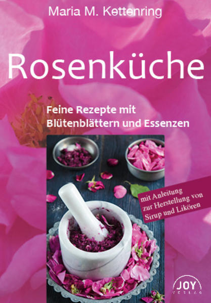 Maria Kettenring, Aromaexpertin, Buchautorin, leidenschaftliche Köchin und Pionierin der Duft- und Aromaküche, hat dieses Büchlein ganz der Rose gewidmet. Wurde der Königin der Blumen schon früh ein fester Platz in der orientalischen Küche eingeräumt - so wird auch in den heimischen Küchen die Rose mit ihren vielfältigen Aromen zusehends geschätzt. Getränke, Salate, Suppen, Vorspeisen, Gemüse und Fleischgerichte sowie Desserts und Süßspeisen - erhalten durch natürliche Rosenaromen vielfältige Geschmacks- nuancen die sowohl die Gourmet-Gastronomie als auch Hobbyköche zu immer neuen Kreationen anregen. Und nicht zuletzt: Die Rose ist mit den reichhaltigen Inhaltsstoffen ihrer ätherischen Öle von alters her ein bewährtes Heilmittel. Sie stärkt das Herz, belebt das Gemüt und harmonisiert die Seele. Aus dem Inhalt: • Kleine Rosenkunde • Rosenwasser, Rosenöl und Rosenduft • 20 Grundrezepte mit natürlichen Rosenaromen - von süß bis salzig • 50 Rosen-Rezepte für: Getränke Suppen, Salate, Hauptspeisen, • Desserts, Kuchen, Gebäck