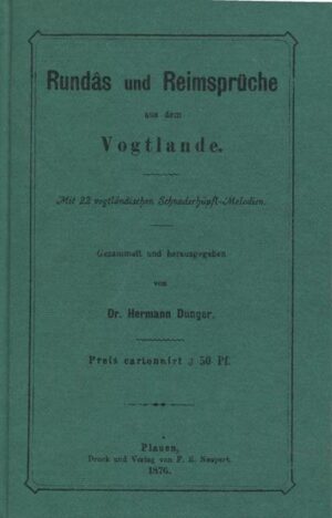 vogtländische Rundas und Reimsprüche in Mundart