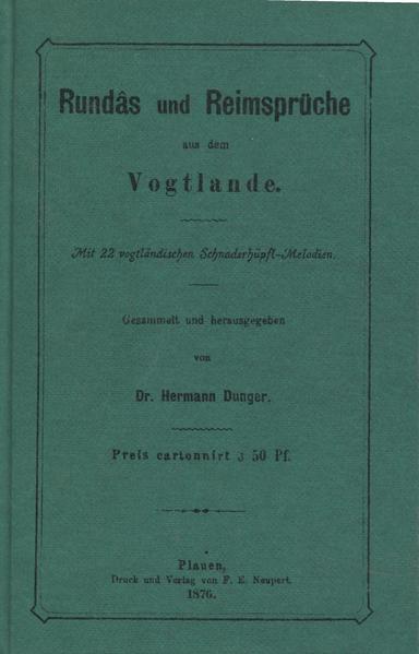 vogtländische Rundas und Reimsprüche in Mundart