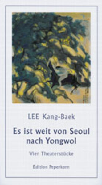 Dieser Band präsentiert vier Dramen des bekannten südkoreanischen Theaterautors Lee Kang-Baek, die in den Jahren 1973 bis 1995 entstanden sind. In ganz unterschiedlicher Weise werden darin „historische“ Themen behandelt. Auch wenn das Titelstück „Es ist weit von Seoul nach Yongwol“ in der Regieanweisung die Gegenwart als Zeit der Handlung angibt, geht es hier in erster Linie darum, mit geradezu kriminalistischem Spürsinn auf der Grundlage einer entdeckten alten Handschrift die altkoreanische Geschichte vom Königsmord im gottverlassenen Yongwol in ihrer Wirkung auf die Gegenwart nachzuleben. Während der Jahre der Militärdiktatur entstand 1973 das Stück „Die Wächter“, das eine scheinbar groteske Situation schildert, eigentlich jedoch Machtausübung, Einschüchterung und Manipulation zum Thema hat. „Die Heirat“ entlarvt am Beispiel eines Heiratsschwindlers eine rein unter materiellen Gesichtspunkten operierende Gesellschaft. Es ist ein überaus lebendiges Stück, ein Bühnenspektakel im Sinne von Dario Fo. „Frühlingstage“ schließlich zeigt die Auflösung konfuzianistischer Familienideale, die Werte, Denkstrukturen und Probleme einer alten Kultur. Bei allen Texten handelt es sich um koreanische Theaterstücke aus einer ostasiatischen Tradition, die schon europäische Autoren wie Brecht oder Döblin anregte.