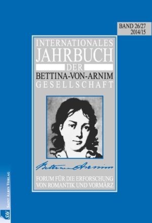 Internationales Jahrbuch der Bettina-von-Arnim-Gesellschaft | Bundesamt für magische Wesen